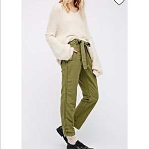 Free people green pants